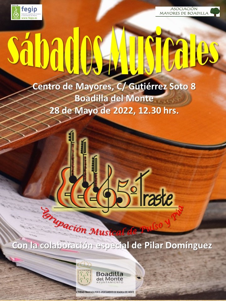 VUELVEN LOS SÁBADOS MUSICALES (28 MAYO, 12:00 H)